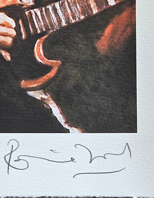 Ronnie Wood Stones in Sepia III HAND SIGNED music art The Rolling