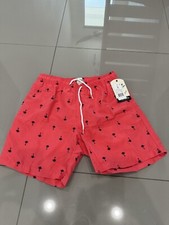 Trunks Surf  Swim Co. Coral Palm Trees Mens BSwim Trunks Size Small NWT