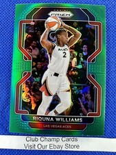 2022 #152 Riquna Williams WNBA Panini Prizm Basketball Green Prizm Aces