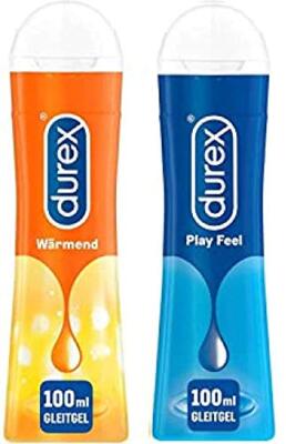 Durex Play Mixpackung Perfect Glide Silikonbasis Wärmend Wasserbasis 2 x 100ml