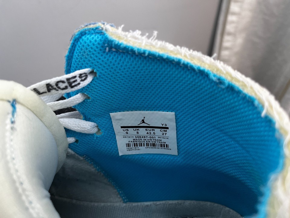 Jordan Off White x Jordan 1 Retro High OG UNC 2018 Size 9 Beaters