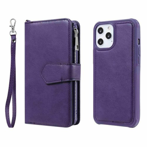 For iPhone 12 11 Pro Max SE 8 7 6s Magnetic Detachable Wallet Leather Case Cover - Picture 41 of 55