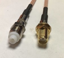 SMA Female to FME female jack 2 Inch RF jumper Adapter cable RG316 NEW USA