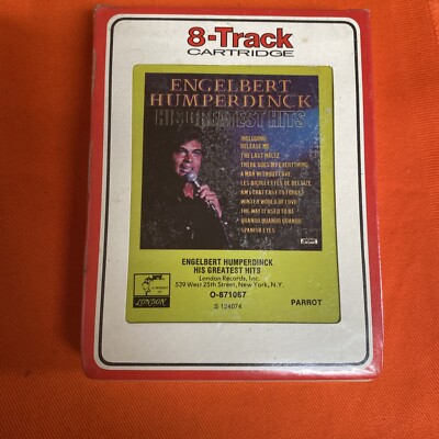 Engelbert Humperdinck His Greatest Hits 8 Track Tape 