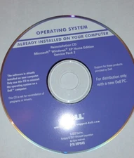 DELL OPERATING SYSTEM REINSTALL CD WINDOWS EXP HOME EDITION P/N: MP849