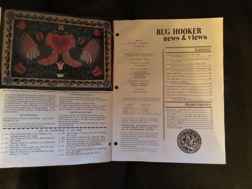 Rug Hooking Magazine Summer 1984 VOL 12,No. 4 - Picture 3 of 4
