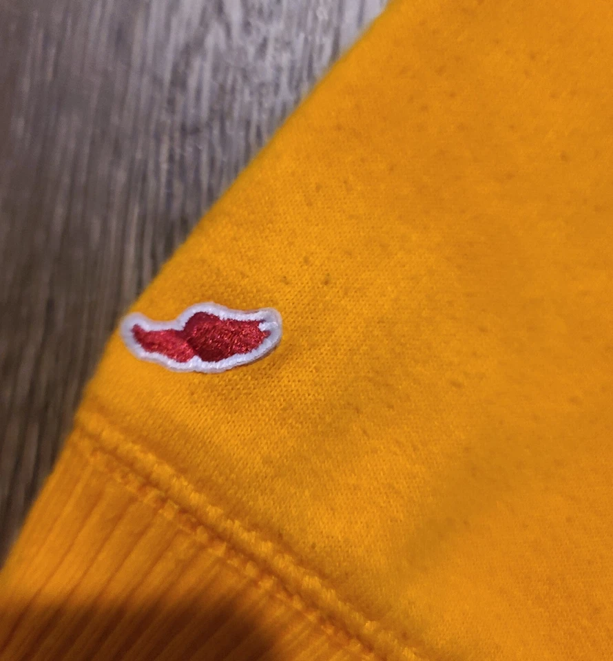 Sudadera con capucha para mujer ADELPHI Panthers pequeña liga amarilla colegiada outfitters algodón Foto 3 de 4