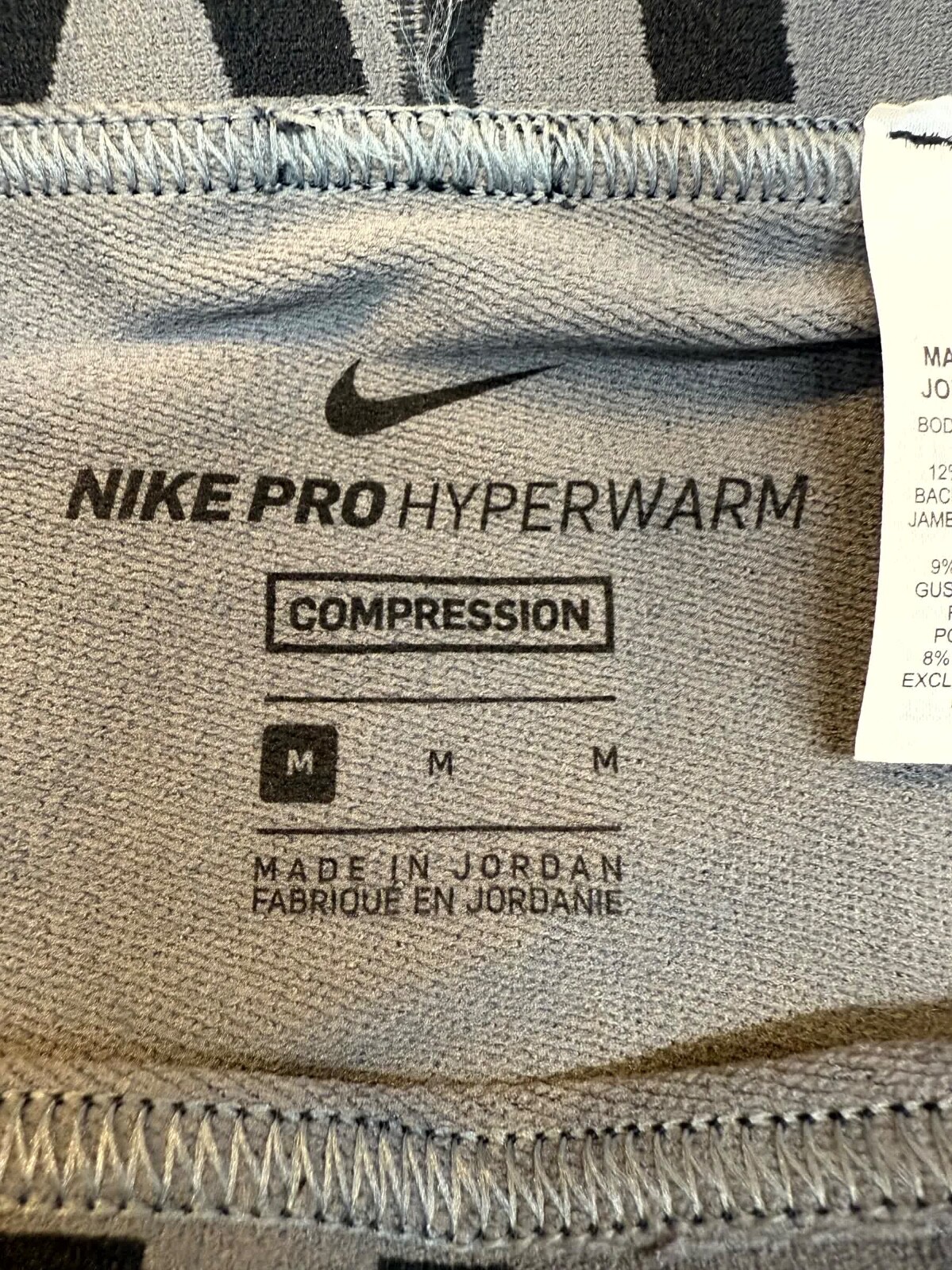 Nike Pro Hyperwarm Compression Training Tights Gr… - image 3