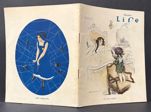 MINIATURE LIFE NO. 2 1913-WEEKLY MAGAZINE POEMS STORIES SIGNED ILLUSTRATION ART - Imagen 10 de 15