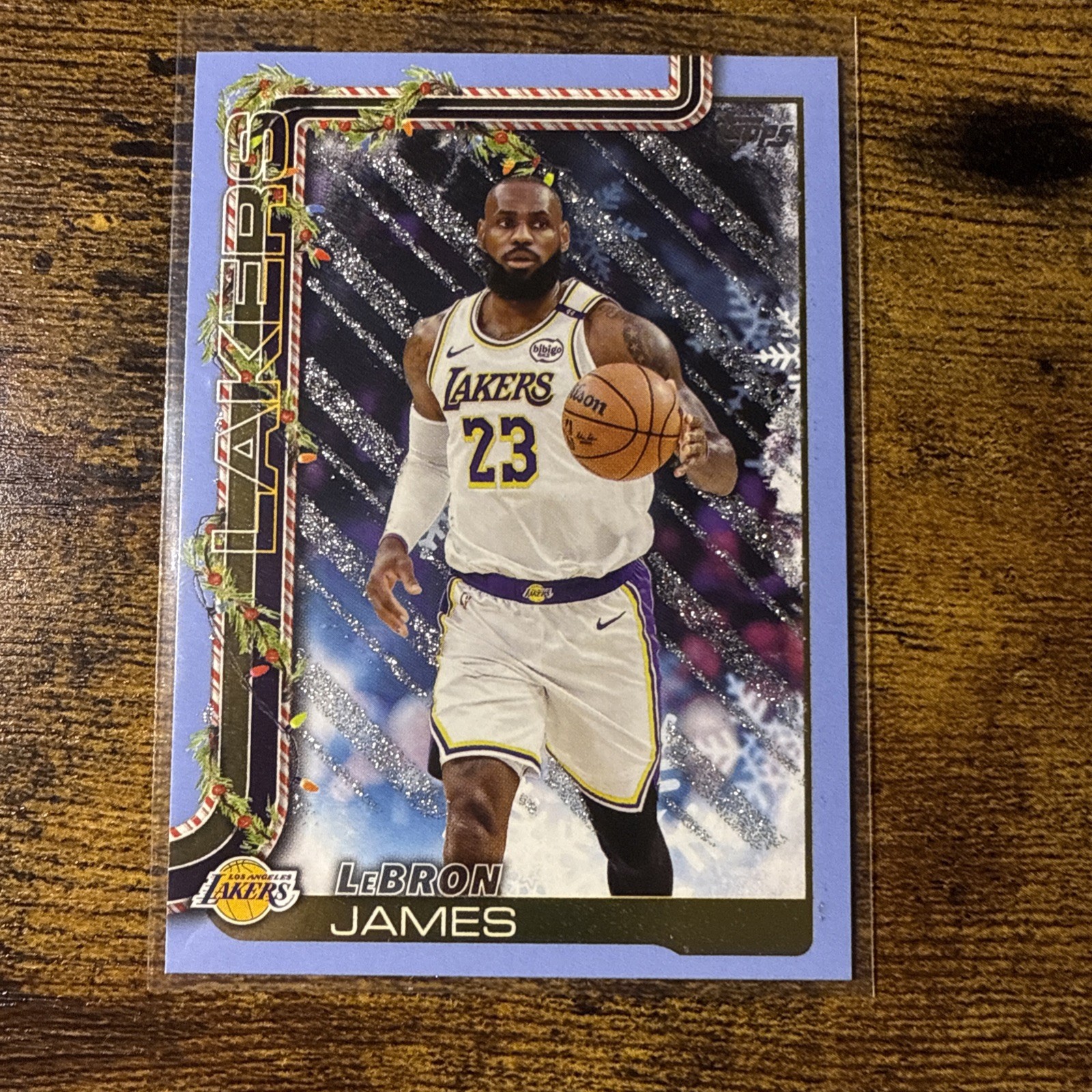 2025-26 Topps Holiday - LeBron James #H119 Holiday Silver Glitter