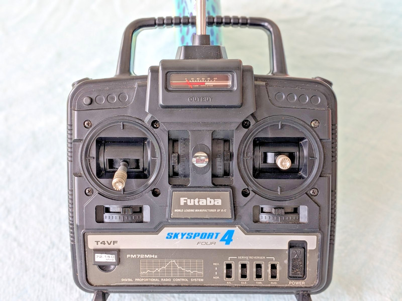 Futaba Skysport T4VF 4-Ch RC Transmitter 72.150MHz Crystal Tested Power