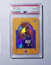 Ray Allen Rookie RC 1996 UD3 #5 PSA 10 GEM MINT! HOF , Bucks