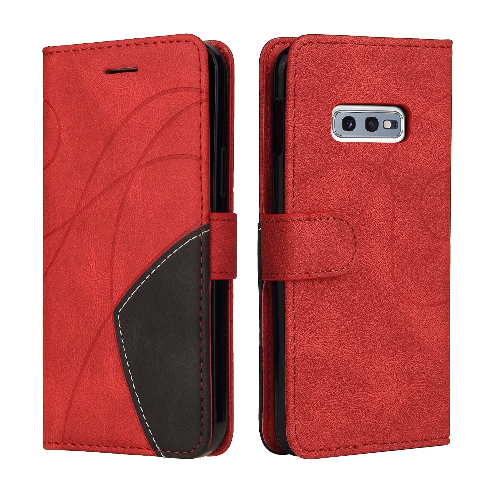 Coque Samsung S10E antichoc anti-rayures, housse portefeuille à rabat magnétique