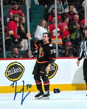 Ryan Lomberg Signed 8x10 Photo Calgary Flames Autographed COA