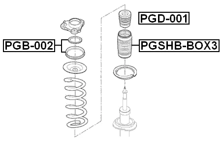 Front Shock Absorber Boot Fits Peugeot 5033.A6, 50705790 - Picture 9 of 13