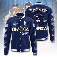 Los Angeles Dodger LA 2025 World Series Champions Baseball Jacket