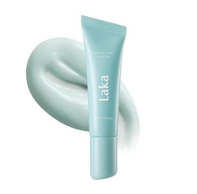 Laka Soothing Prep Lip Mask, 10ml/0.33 fl.oz, Cooling Peel-Off Lip Mask..