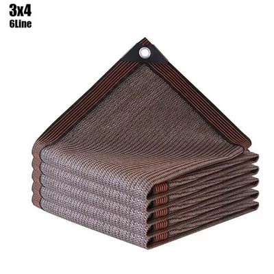 Summer Brown Sunshade Net 3x6m Outdoor Garden Sun Shelter Shading Awning