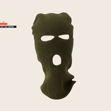 2023 New Black White 3 Hole Full Face Ski Mask Balaclava for Men Women Army Tact