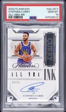 Stephen Curry 2022 Flawless NBA Ink /25 Auto Autograph PSA 10 💥💎📈