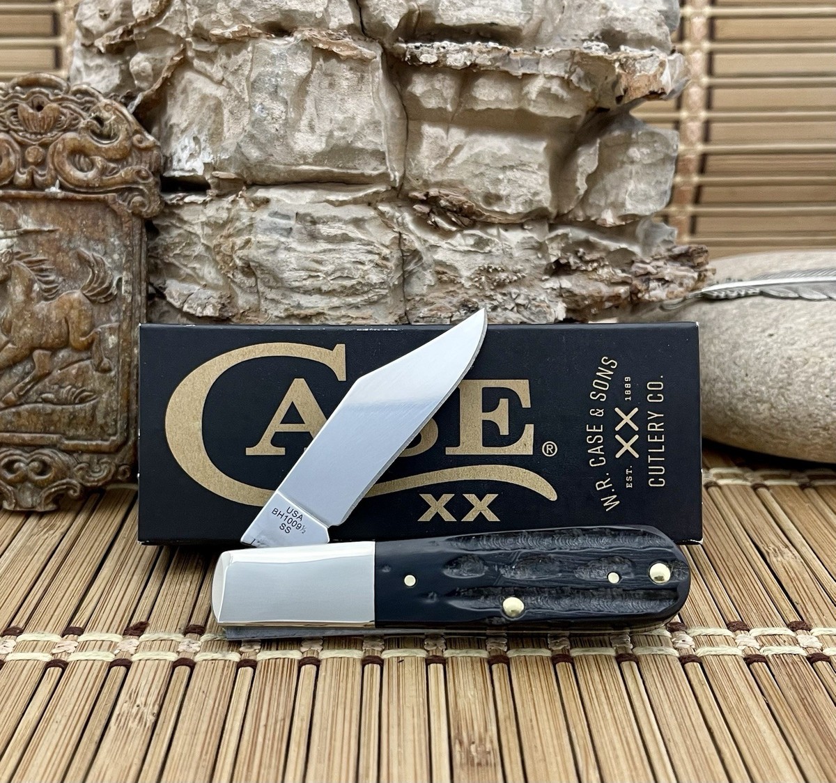 Case XX USA 2026 Jigged Buffalo Horn 65033 Stainless Barlow Pocket