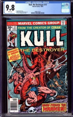 KULL THE DESTROYER #17 CGC 9.8 WHITE PAGES // MARVEL COMICS 1976