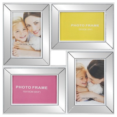Northlight 13.75'' White Trimmed Encased Photo Picture Frame Collage Wall Decor