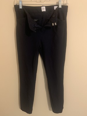 Gap Solid Navy Pixie Pants Womens Ankle Length Size 4R