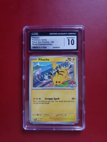 Pokémon TCG Pikachu #190 Sv: Scarlet & Violet Promo CGC 10