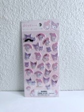 Brand New Sanrio Puffy 3.5" by 7.5" My Melody and Kuromi Sticker Sheet