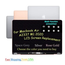 Full Display LCD Screen Assembly for MacBook Air 13.3" A2337 M1 2020 MGN93LL/A