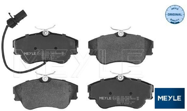 Meyle 0252344519/W Bremsbelagsatz FüR Scheibenbremse Bremsbelagsatz FüR VW-image