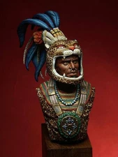 1/10 Scale Resin Figure Aztec Jaguar Warrior Bust Ancient Mesoamerican Unpainted