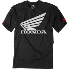 Factory Effex Honda Big Wing Youth T-Shirt - Black - Medium 21-83322