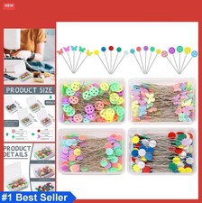 400 Straight Pins Flat Head Sewing Pins Stain...