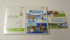 Nintendo Wii Sports Resort with Manual Fit 3 Games Lot