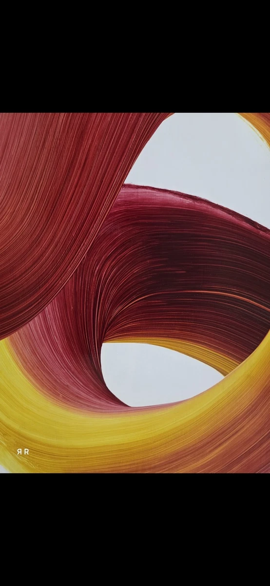 Abstract Painting Acrylic Artwork On Wood Framed 130x81   Cm     RUTH RODRÍGUEZ