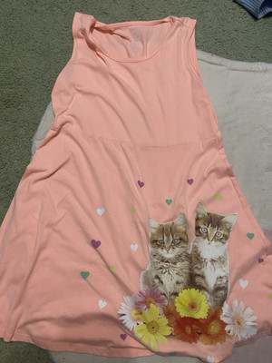 Cute Cat Dress Girls Kids