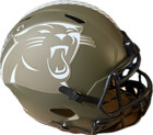 Ja'Tavion Sanders auto Carolina Panthers ‘Salute to Service’ Full Size Helmet  — photo 1