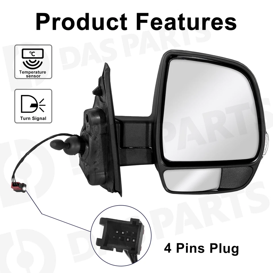 Mirror Temp Sensor Turn Signal Passenger Side For 2015-2022 Ram ProMaster City - Imagem 2 de 4