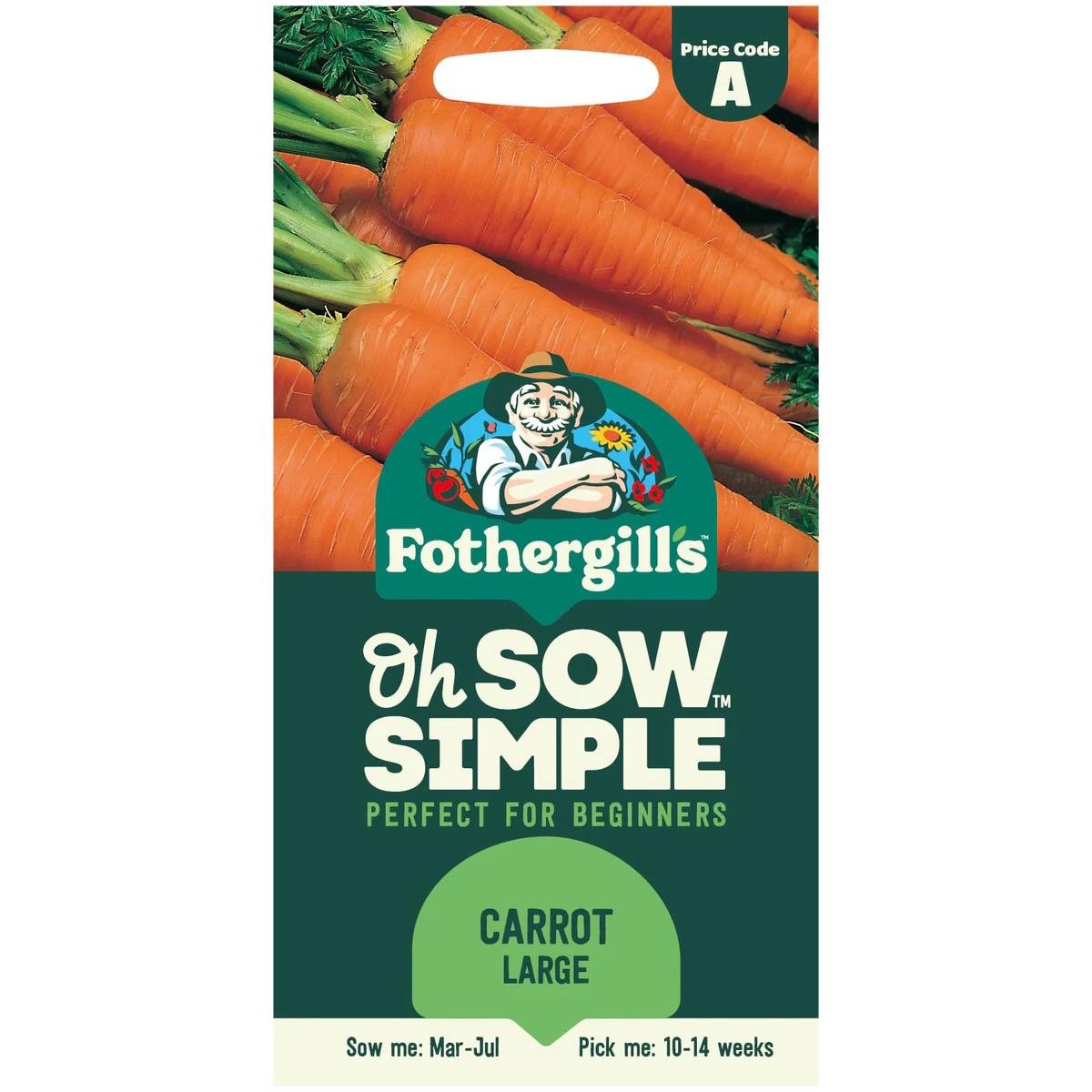 Fothergills Carrot Large Beginner Friendly Reliable Oh Sow Simple Seeds