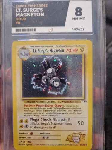 LT Surges Magneton 8/132 Gym Heroes Ace 8