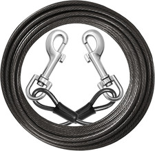 Jenico Dog Tie Out Cable: 20Ft Dog Leads for Yard Heavy Duty - Reflective Chain