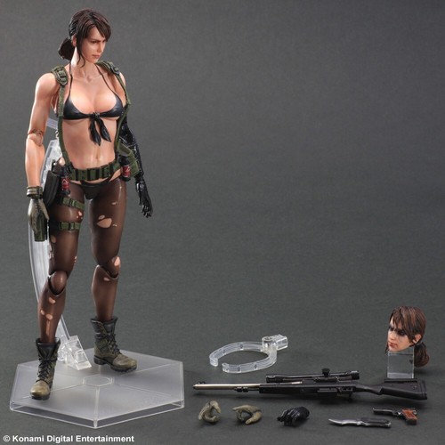 SQUARE ENIX PLAY ARTS KAI METAL GEAR SOLID V 5 THE PHANTOM PAIN QUIET - Picture 11 of 11