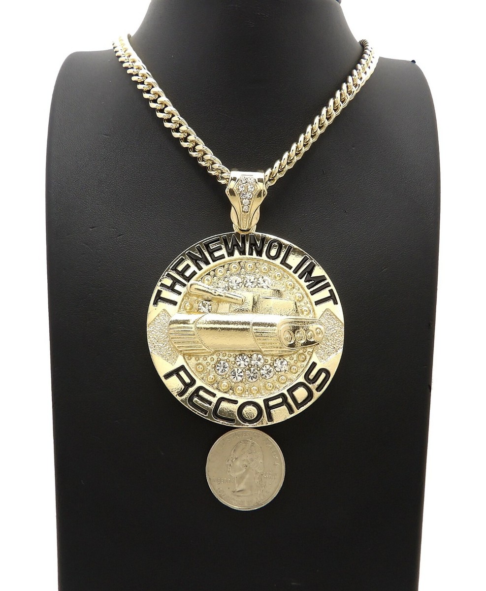 Hip Hop The New No Limit Records Pendant 6mm Cuban Chain