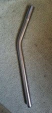 NEW CHROME LAID BACK BICYCLE SEAT POST, BASE 20.7 MM  TOP IS 7/8", CRUISERS,BMX