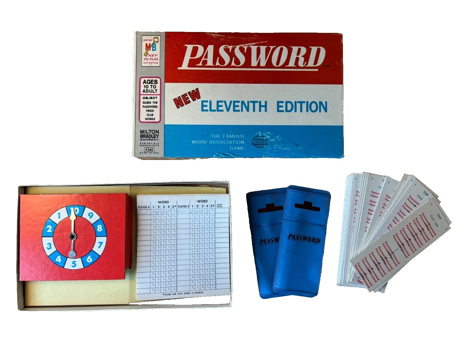 Milton Bradley Word Game 1970 Contemporary Manufacture Board & Traditional Games