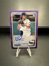 2020 Bowman Draft Chrome Picks Purple Refractor /250 Hunter Barnhart Auto Rays