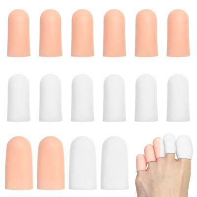 10/8 pc Gel Toe Cap Silicone Toe Protector Toe Guards Cushion for Corn Callus