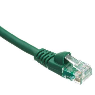 Snagless 25 Foot Cat5e Green Network Ethernet Patch Cable